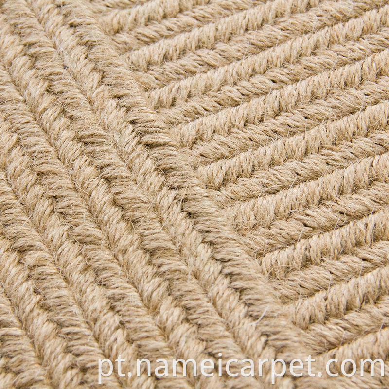 Living Room Jute Hemp Braided Woven Carpet Area Rugs 205